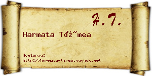 Harmata Tímea névjegykártya